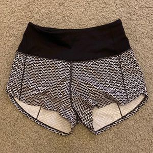 Lululemon high rise speed up shorts